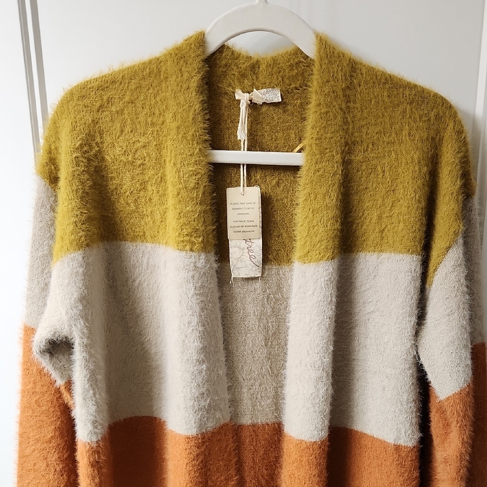 NWT Mystree Colorblock Cardigan - M - Picture 2 of 7